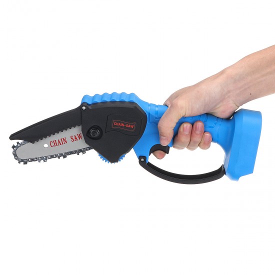 550W 4inch Cordless Electric Chain Saw One-Hand Woodworking Wood Cutter For Makita 18V Battery