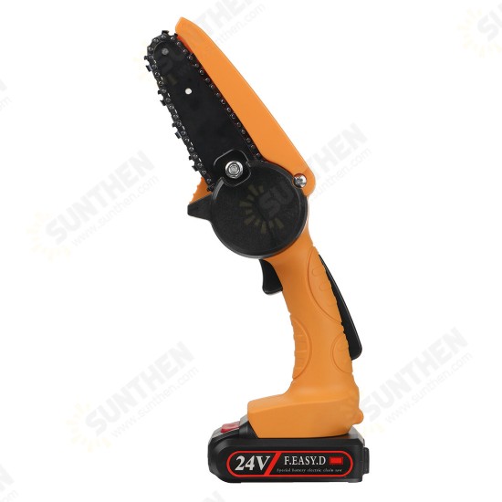 550W 4 Inch Mini Rechargable Chainsaw 24V One Hand Electric Chain Saw Wood Pruning Shears With Battery