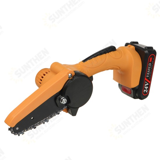 550W 4 Inch Mini Rechargable Chainsaw 24V One Hand Electric Chain Saw Wood Pruning Shears With Battery