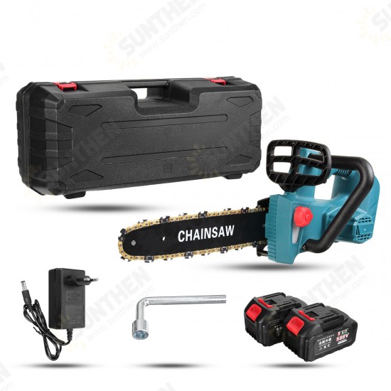 5m/s Portable Electric Brushless Saw Pruning Chain Saw Rechargeable Woodworking Power Tools Wood Cutter W/ 1/2 Battery