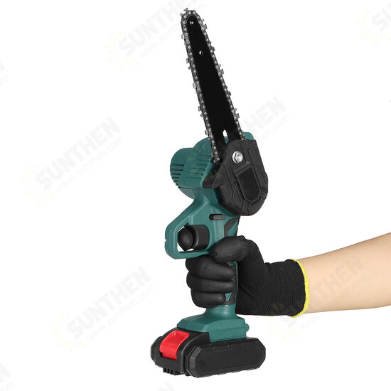 6 Inch 6000mAh Cordless Electric Pruning Saw Rechargeable One-handed Woodworking Tool Mini Green Chain Saw For Wood Cutting Spliting 6 Inch 6000mAh Cordless Electric Pruning Saw Rechargeable One-handed Woodworking Tool Mini Green Chain Saw For Wood Cutting Spliting