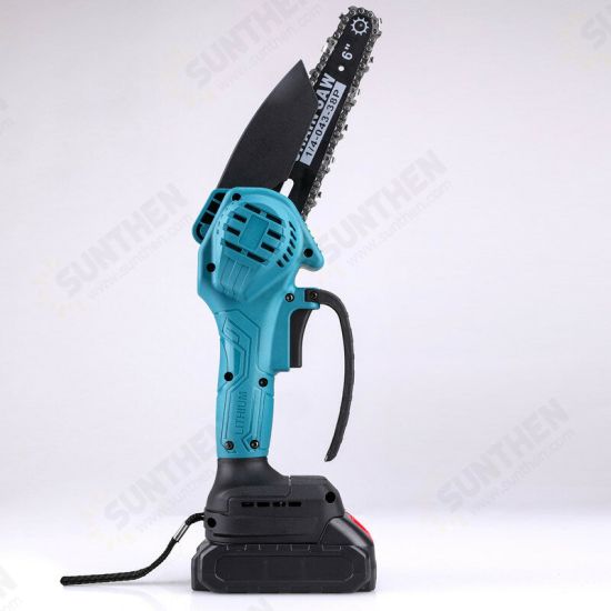 6 Inch Electric Chain Saw Cordless One-Hand Rechargeble ChainSaw Woodworking W/ 0/1/2pcs Battery For Makita