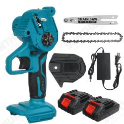 6 Inch Electric Chain Saw Portable Chainsaws Cutter Woodworking Tool W/ 1pc or 2pcs Battery 6 Inch Electric Chain Saw Portable Chainsaws Cutter Woodworking Tool W/ 1pc or 2pcs Battery