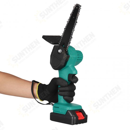 6 Inch Electric Chain Saw Portable Woodworking Tool Wood Cutter Chainsaw W/ 1/2pcs Battery 6 Inch Electric Chain Saw Portable Woodworking Tool Wood Cutter Chainsaw W/ 1/2pcs Battery