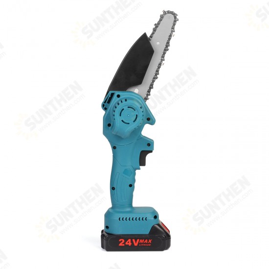 6 Inch Mini Electric Chain Saw Rechargeable Woodworking Chainsaw Garden Power Tools