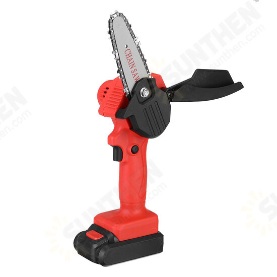 600W 4 inch Cordless Electric Chainsaw Wood Cutter Mini One Hand Saw Woodworking Tool