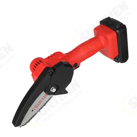 600W 4 inch Cordless Electric Chainsaw Wood Cutter Mini One Hand Saw Woodworking Tool