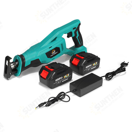 688VF Cordless Electric Reciprocating Saw Woodworking Sabre Saw Tool W 0/1/2 Battery For Makita