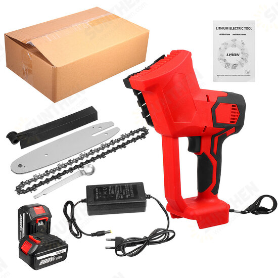 8 Inch Cordless Electric Chain Saw 288VF Brushless Motor Power Tools Chainsaw