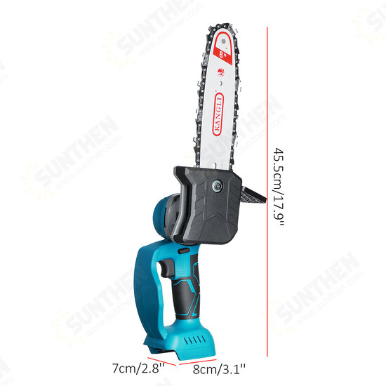 8 Inch Electric Chain Saw Cordless Woodworking Chainsaw Power Tool Fit For Makita 18V/21V Battery