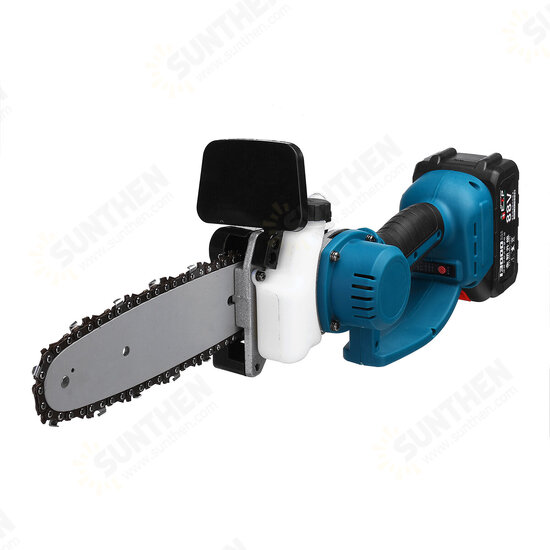 88V 1200W Electric Cordless Chain Saw Woodworking Wood Cutter with 2 Batteries Kit