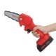 88V 4Inch Portable Electric Pruning Saw Rechargeable Small Woodworking Chain Saw W/ 1/2pcs Battery