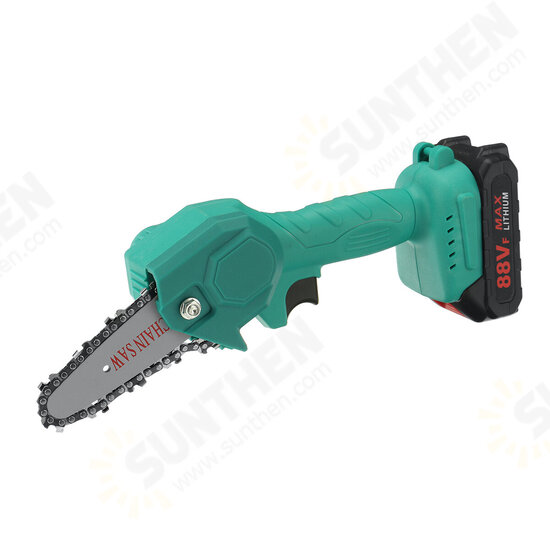 88V 4Inch Portable Electric Pruning Saw Rechargeable Small Woodworking Chain Saw W/ 1/2pcs Battery 88V 4Inch Portable Electric Pruning Saw Rechargeable Small Woodworking Chain Saw W/ 1/2pcs Battery