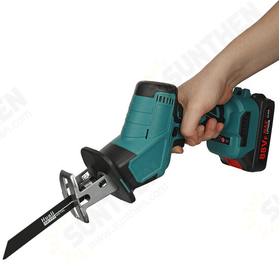 88VF 15mm 3000rpm Portable Electric Cordless Reciprocating Saw Pruning Chain Rechargeable Woodworking Power Tools Wood Cutter W/1/2 Battery EU Plug 88VF 15mm 3000rpm Portable Electric Cordless Reciprocating Saw Pruning Chain Rechargeable Woodworking Power Tools Wood Cutter W/1/2 Battery EU Plug