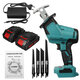 88VF 15mm 3000rpm Portable Electric Cordless Reciprocating Saw Pruning Chain Rechargeable Woodworking Power Tools Wood Cutter W/1/2 Battery EU Plug 88VF 15mm 3000rpm Portable Electric Cordless Reciprocating Saw Pruning Chain Rechargeable Woodworking Power Tools Wood Cutter W/1/2 Battery EU Plug