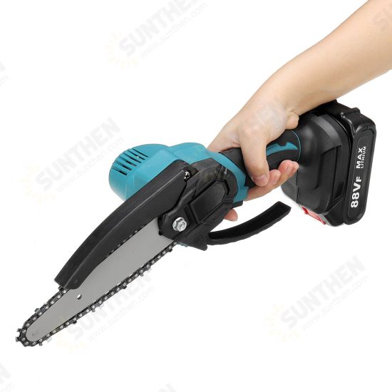 88VF 4000RPM 6inch Cordless Electric Chainsaw Wood Cutter Saw W/ None/1/2 Battery For Makita 18V Battery