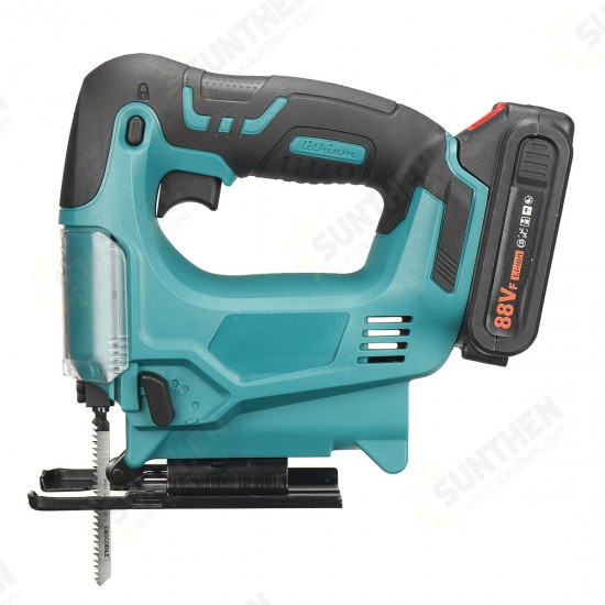 88VF 45° 2900RPM Jig Saw Battery Indicator 7500MAH Cordless Electric Jig Saw Wood Work Power Tool Fit Makita