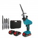 88VF Electric Reciprocating Saw Variable Speed Metal Wood Cutting Tool W/ 4pcs Blades & Plastic Case & None/1/2 Battery For Makita