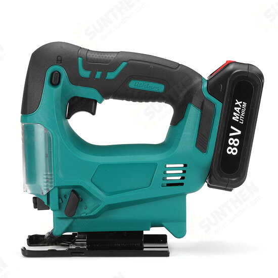 88VF Wireless Electric Jig Saw Rechargeable Portable Woodworking Wood Plastic Aluminium Cutting Tool W/ 1or 2pcs Battery 4 Adjustable Cutting Angle 88VF Wireless Electric Jig Saw Rechargeable Portable Woodworking Wood Plastic Aluminium Cutting Tool W/ 1or 2pcs Battery 4 Adjustable Cutting Angle