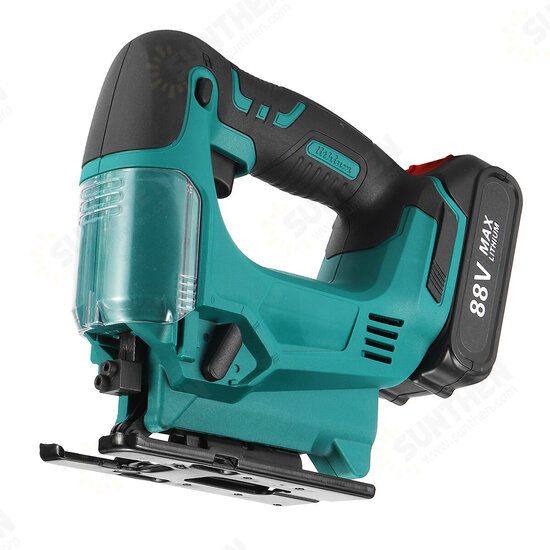 88VF Wireless Electric Jig Saw Rechargeable Portable Woodworking Wood Plastic Aluminium Cutting Tool W/ 1or 2pcs Battery 4 Adjustable Cutting Angle 88VF Wireless Electric Jig Saw Rechargeable Portable Woodworking Wood Plastic Aluminium Cutting Tool W/ 1or 2pcs Battery 4 Adjustable Cutting Angle