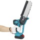 8Inch 21V Cordless Electric Chain Saw Mini Wood Cutter 1200W One-Hand Saws Woodworking Tool W/ None/1/2 Battery