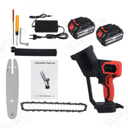 8inch 21V 1500W Electric Chainsaw Cordless One-Hand Saw Chain Saw Woodworking Tool W/ 1/2pcs Battery 8inch 21V 1500W Electric Chainsaw Cordless One-Hand Saw Chain Saw Woodworking Tool W/ 1/2pcs Battery