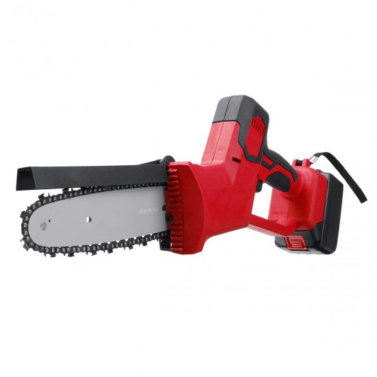8inch Rechargeable Electric Chainsaw Chain Saw Handheld Cutting Tool W/ Two Battery