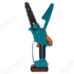 98VF 6 Inch Portable Electric Saw Pruning Chain Saw Rechargeable Woodworking Power Tools Wood Cutter W/ 1/2 Battery EU Plug 98VF 6 Inch Portable Electric Saw Pruning Chain Saw Rechargeable Woodworking Power Tools Wood Cutter W/ 1/2 Battery EU Plug