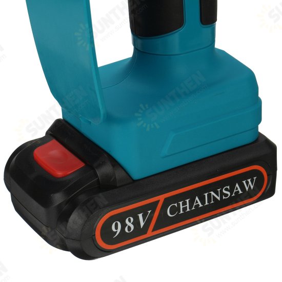 98VF 6 Inch Portable Electric Saw Pruning Chain Saw Rechargeable Woodworking Power Tools Wood Cutter W/ 1/2 Battery EU Plug 98VF 6 Inch Portable Electric Saw Pruning Chain Saw Rechargeable Woodworking Power Tools Wood Cutter W/ 1/2 Battery EU Plug