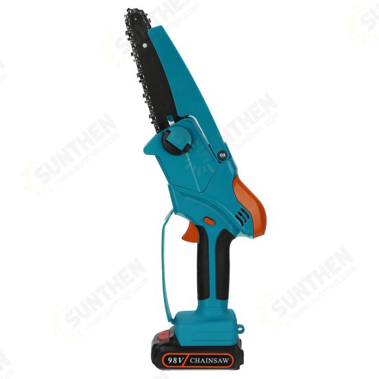 98VF 6 Inch Portable Electric Saw Pruning Chain Saw Rechargeable Woodworking Power Tools Wood Cutter W/ 1/2 Battery EU Plug 98VF 6 Inch Portable Electric Saw Pruning Chain Saw Rechargeable Woodworking Power Tools Wood Cutter W/ 1/2 Battery EU Plug