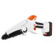 98VF 6Inch Cordless Electric Chain Saw Rechargeable Wood Cutter Woodworking Tool W/ None or1or2 Battery