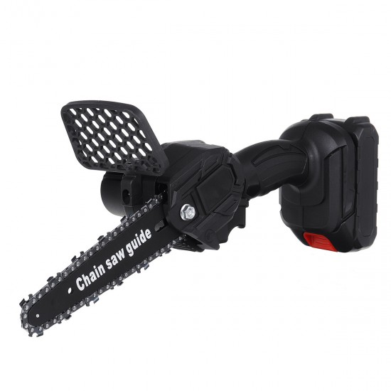 AC 100-240V 550W Black Cordless Electric Chain Saw Wood Mini Cutter One-Hand Saw with 2 Batteries Woodworking Tools Set