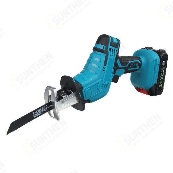 26V Electric Reciprocating Saw 110~240V Household Multi-functional Portable Saw Carpentry Chainsaw W/ 1pc Battery