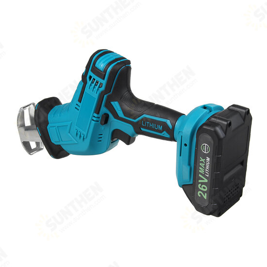 26V Electric Reciprocating Saw 110~240V Household Multi-functional Portable Saw Carpentry Chainsaw W/ 1pc Battery