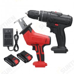 Cordless Electric Reciprocating Saw Electric Impact Drill Screwdriver Set Cordless Electric Reciprocating Saw Electric Impact Drill Screwdriver Set