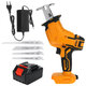Cordless Electric Reciprocating Saw Rechargeable Handheld Wood Cutter W/ 4PCS Saw Blades Kit For Makita 18V Battery Cordless Electric Reciprocating Saw Rechargeable Handheld Wood Cutter W/ 4PCS Saw Blades Kit For Makita 18V Battery