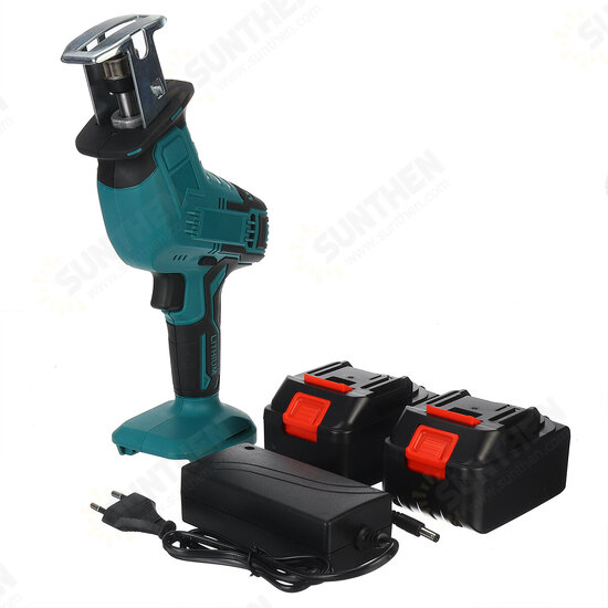 Cordless Electric Reciprocating Saw Rechargeable Handheld Wood Cutter W/ 4PCS Saw Blades Kit For Makita 18V Battery Cordless Electric Reciprocating Saw Rechargeable Handheld Wood Cutter W/ 4PCS Saw Blades Kit For Makita 18V Battery