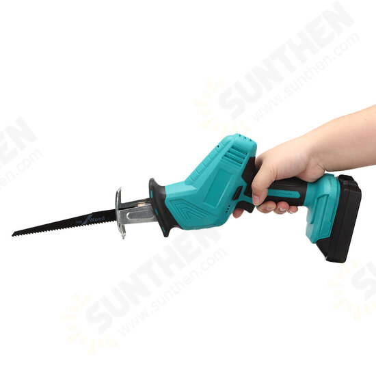 Cordless Reciprocating Saw W/ None/1/2 Battery For Makita & 4pcs Saw Blades Woodworking Wood Cutter Electric Saw Fit Makita Cordless Reciprocating Saw W/ None/1/2 Battery For Makita & 4pcs Saw Blades Woodworking Wood Cutter Electric Saw Fit Makita