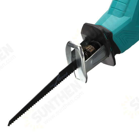 Cordless Reciprocating Saw W/ None/1/2 Battery For Makita & 4pcs Saw Blades Woodworking Wood Cutter Electric Saw Fit Makita Cordless Reciprocating Saw W/ None/1/2 Battery For Makita & 4pcs Saw Blades Woodworking Wood Cutter Electric Saw Fit Makita