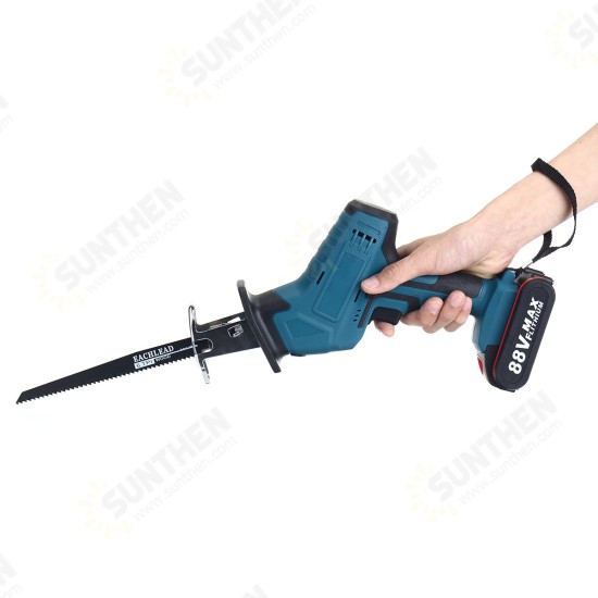 Cordless Reciprocating Saw With 4 Blades Rechargeable Electric Saw for Sawing Branches Metal PVC Wood