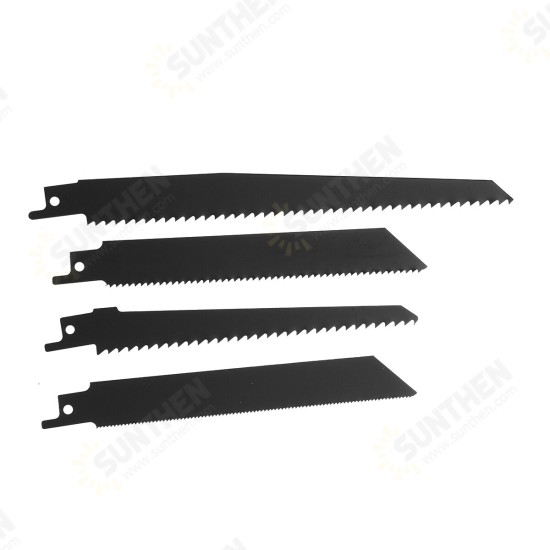 Cordless Reciprocating Saw With 4 Blades Rechargeable Electric Saw for Sawing Branches Metal PVC Wood Cordless Reciprocating Saw With 4 Blades Rechargeable Electric Saw for Sawing Branches Metal PVC Wood