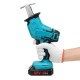 Cordless Reciprocating Saw Woodworking Wood Cutter Electric Saw W/ None/4 Saw Blades & None/1/2 Battery Cutting Tools Kit