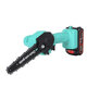 24V 6 Inch Cordless Electric Chain Saw Wood Cutter 550W One-Hand Saws Woodworking Machine W/ 1pc Battery