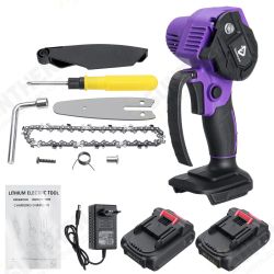 4 Inch Cordless Electric Saw Chainsaw Pruning Saw Power Indicator Garden Carpentry Power Tools W/ None/1/2 Battery Fit Makita Woodworking Wood Cutter 4 Inch Cordless Electric Saw Chainsaw Pruning Saw Power Indicator Garden Carpentry Power Tools W/ None/1/2 Battery Fit Makita Woodworking Wood Cutter