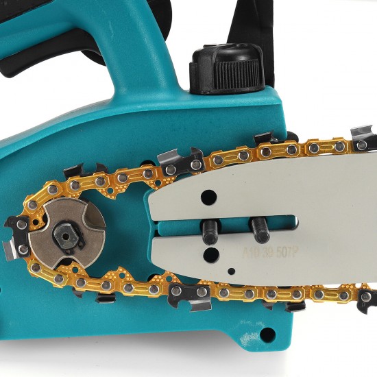 10Inch Cordless Brushless Electric Chain Saw Woodworking Wood Cutter For Makita Battery W/ Plastic Box