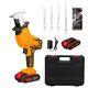 Electric Cordless Reciprocating Saw 4 Blades Battery Charger Saw Power Tool