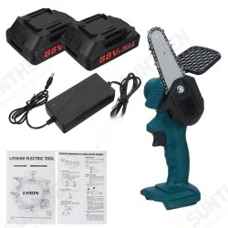 Electric Saw Cordless One-Hand Chain Saw Woodworking Cutter W/ 1/2pcs Battery EU Plug Electric Saw Cordless One-Hand Chain Saw Woodworking Cutter W/ 1/2pcs Battery EU Plug