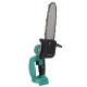 10 Inch Portable Electric Saw Pruning Chain Saw Rechargeable Woodworking Power Tools Wood Cutter Green/Blue Color