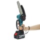 288VF 6 Inch Electric Saw Cordless Rechargable Electric Chain Saw One-hand Wood Work Cutter Garden Tool Battery Indicator