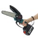 288VF 6 Inch Electric Saw Cordless Rechargable Electric Chain Saw One-hand Wood Work Cutter Garden Tool Battery Indicator